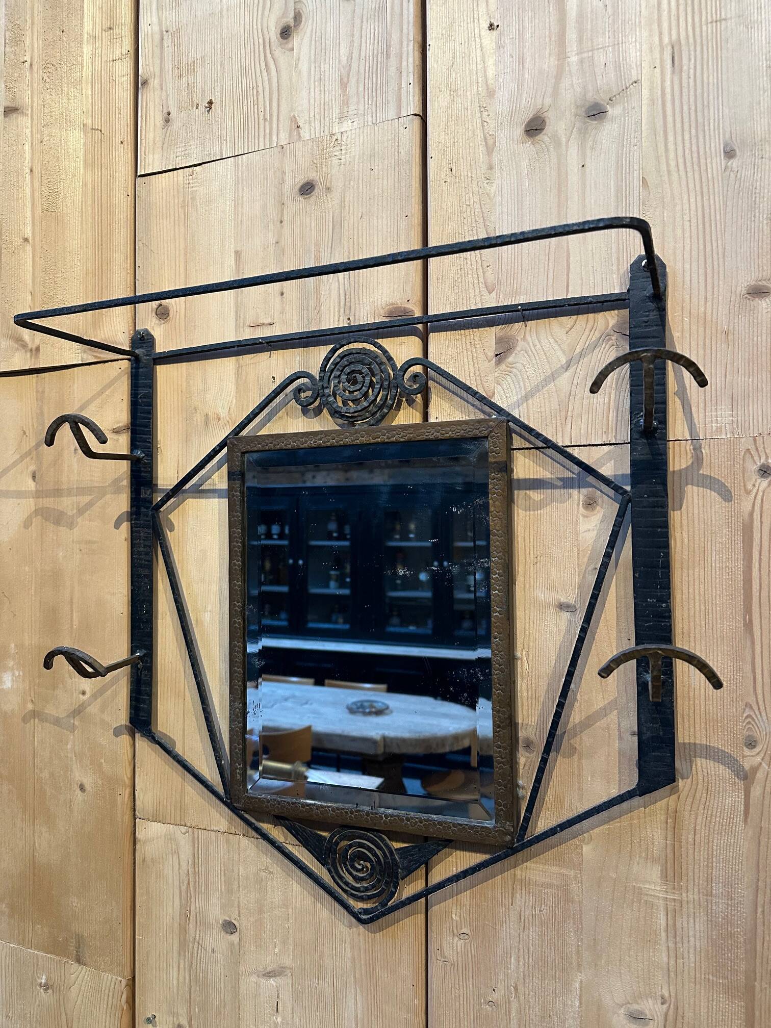 Art Nouveau coat rack