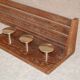 Modernist Art Deco coat racks in limed brown oak