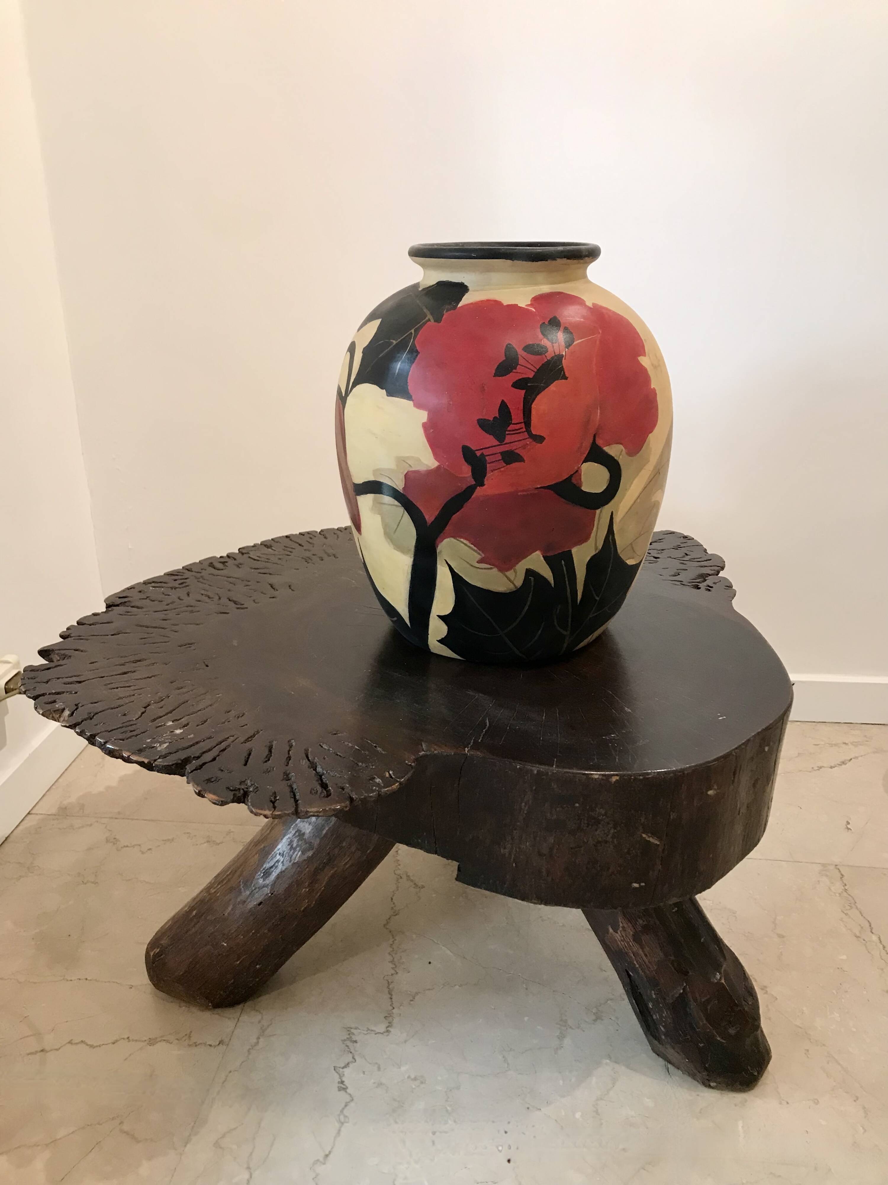 Vase en céramique par Louis Giraud, Vallauris, vers 1940.