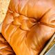 Vintage retro sigurd resell leather  &  chrome falcon chair