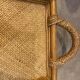 Rectangular rattan and weaved mat tray with double handles