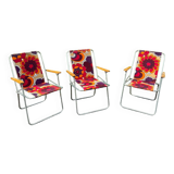 Vintage 70s Flower Power camping chair