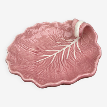 Barbotine feuille de chou rose plat vide poche