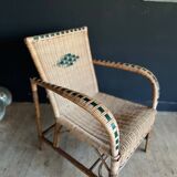 Wicker armchair