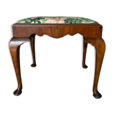 Tabouret en bois Chippendale XIXe