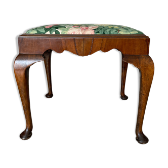 Tabouret en bois Chippendale XIXe