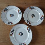 7 assiettes plates Terre de fer