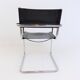 Matteo grassi mg5 set of 2 leather cantilever chairs