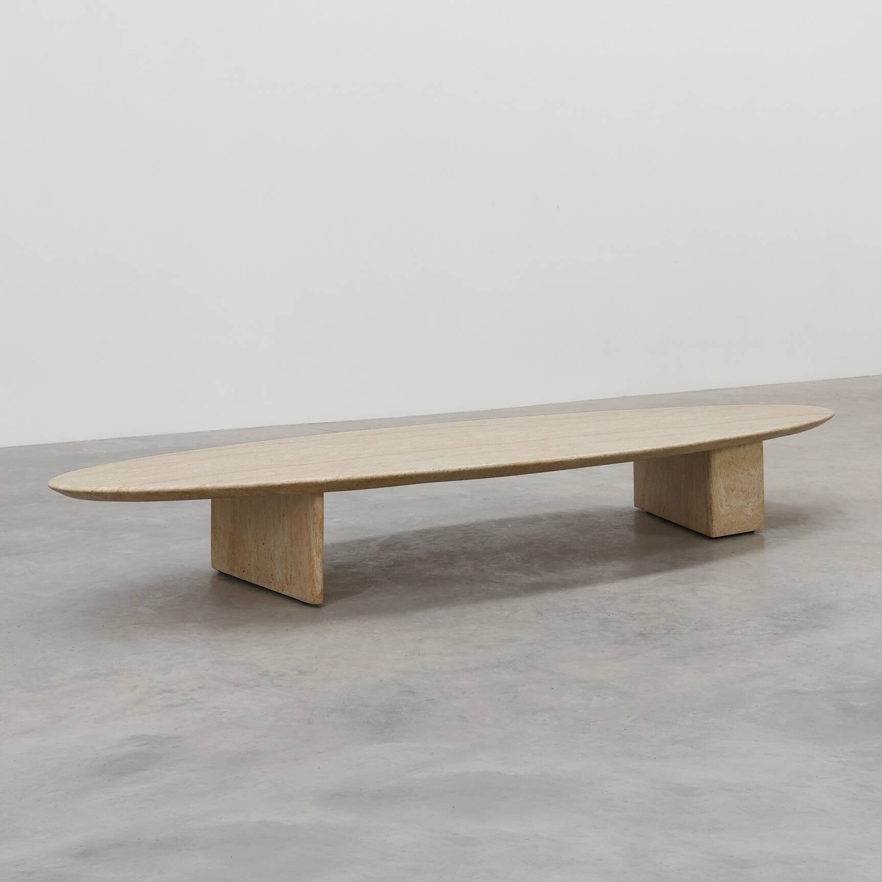 Travertine‑Look Coffee Table by Eichholtz, Germany, 20th Century
