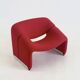 Chaise Artifort Groovy F598 M de Pierre Paulin en rouge