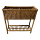 Jardinière en rotin années 60