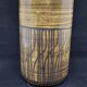 Cylindrical vase with geometric decoration by Dominique Pouchain