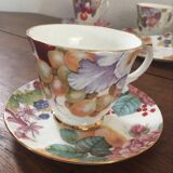 Coffee service in porcelain stamped Duchess