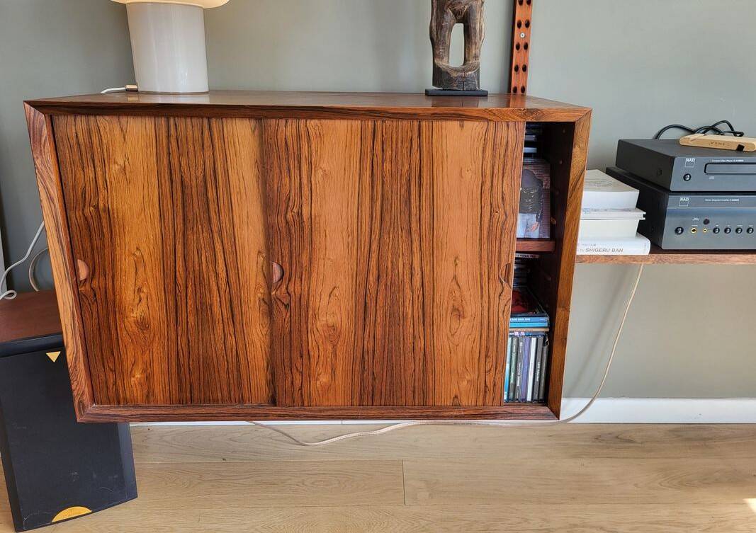 wall shelf system by Poul Cadovius in rosewood