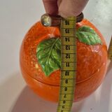 retro vintage orange slip box