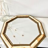 Vintage brass mirror