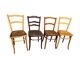 4 old bistro chairs