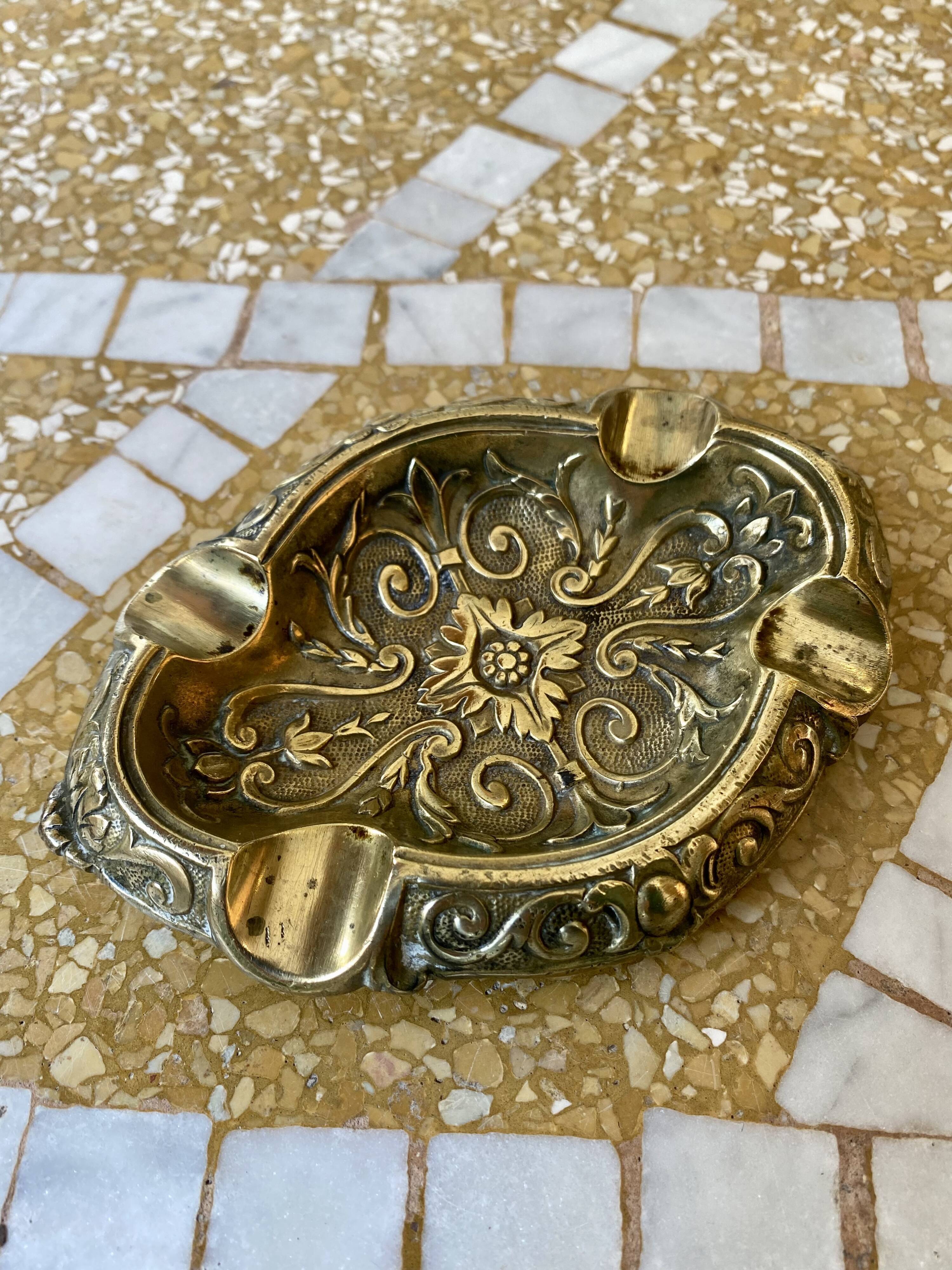 Brass ashtray