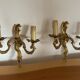 Paire d’appliques en bronze doré