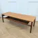 Table basse scandinave teck double plateau
