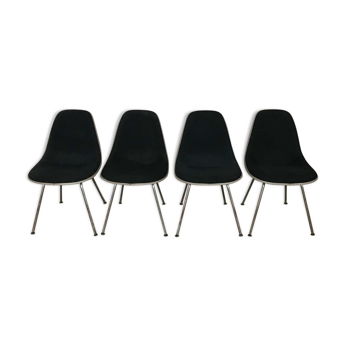 Set of 4 chairs DSX by Charles Eames by Herman Miller 1970