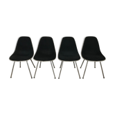 Série de 4 chaises DSX by Charles Eames par Herman Miller 1970