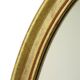 Hollywood Regency Golden Mirror Oval Deknudt Classic