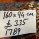 Vintage turkish kazak rug oriental 160x94 cm tribal small carpet, red and blue