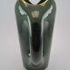 Modernist pitcher in green and gold glazed ceramic, brand MAGDALITHE MADE IN FRANCE around 1950 1