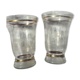Pair of vases with 1940 décor