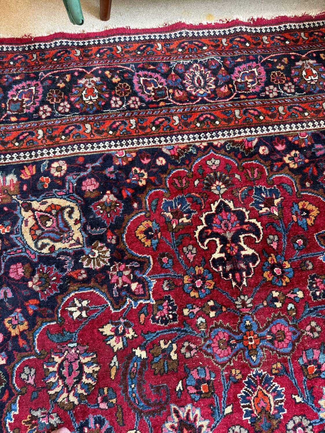 Large vintage Persian rug