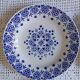 Set of 6 opaque porcelain dinner plates from St Amand