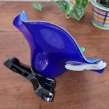 Handcrafted opal glass bowl