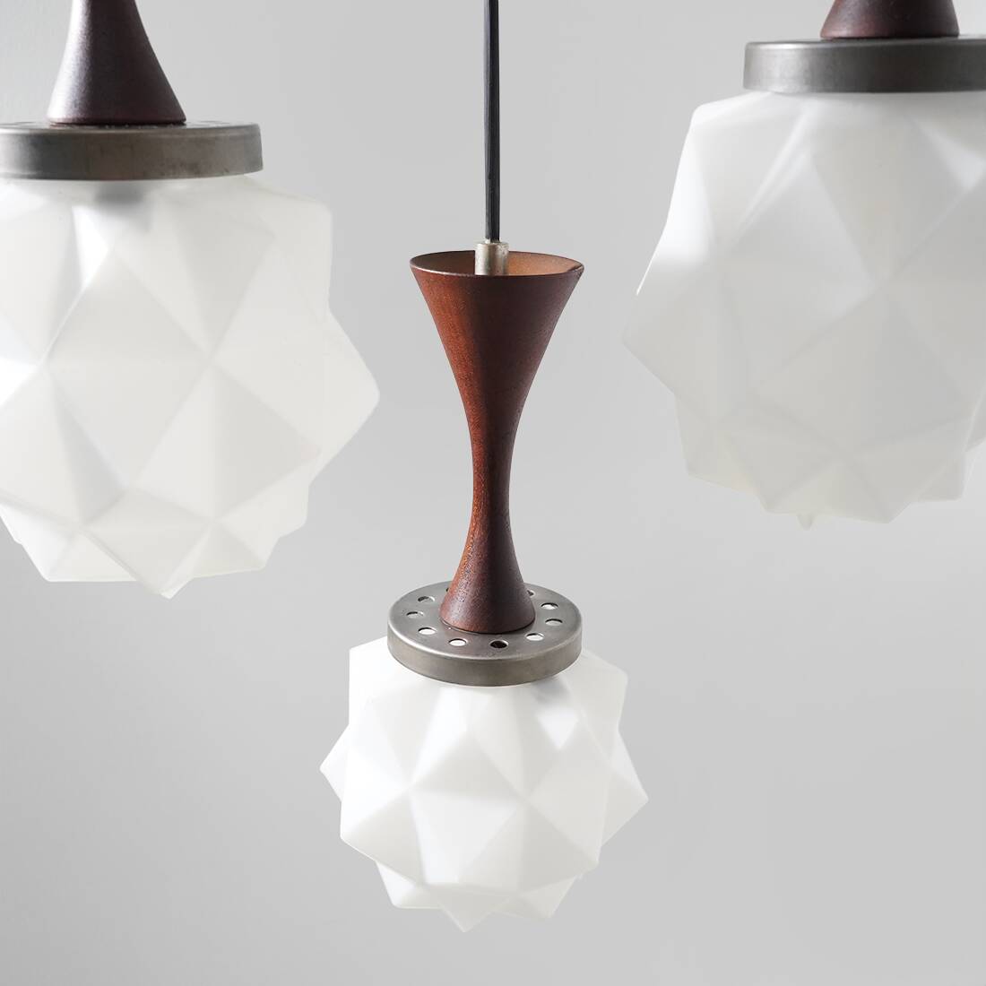 5-pendant chandelier by Reggiani, 1960s