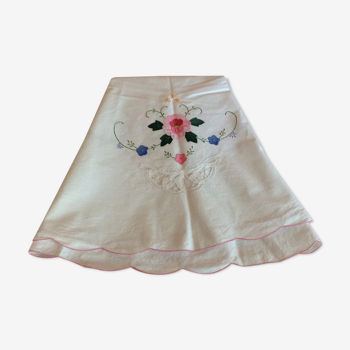 Antique tablecloth embroidery and lace