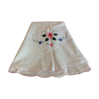 Antique tablecloth embroidery and lace