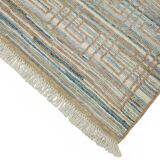 Handmade Turkish One of a Kind 165 cm x 229 cm Blue Wool Carpet