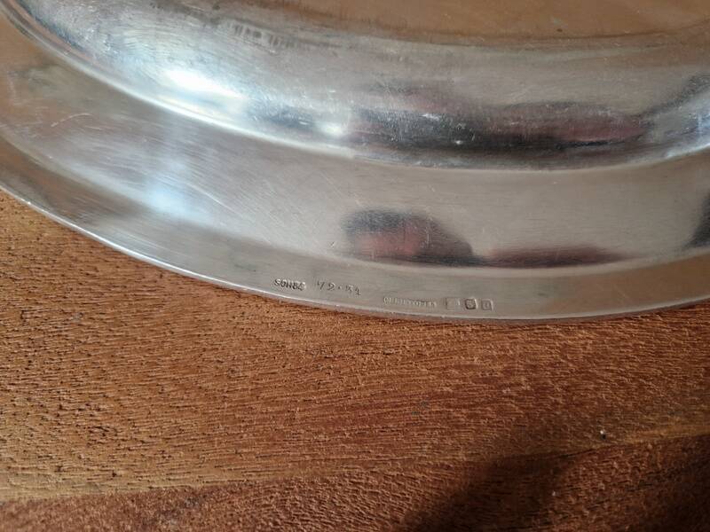 Christofle - Oval serving platter model Maritime Company silver-plated metal