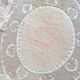 Nappe brodée à la main vintage 127x137 cm