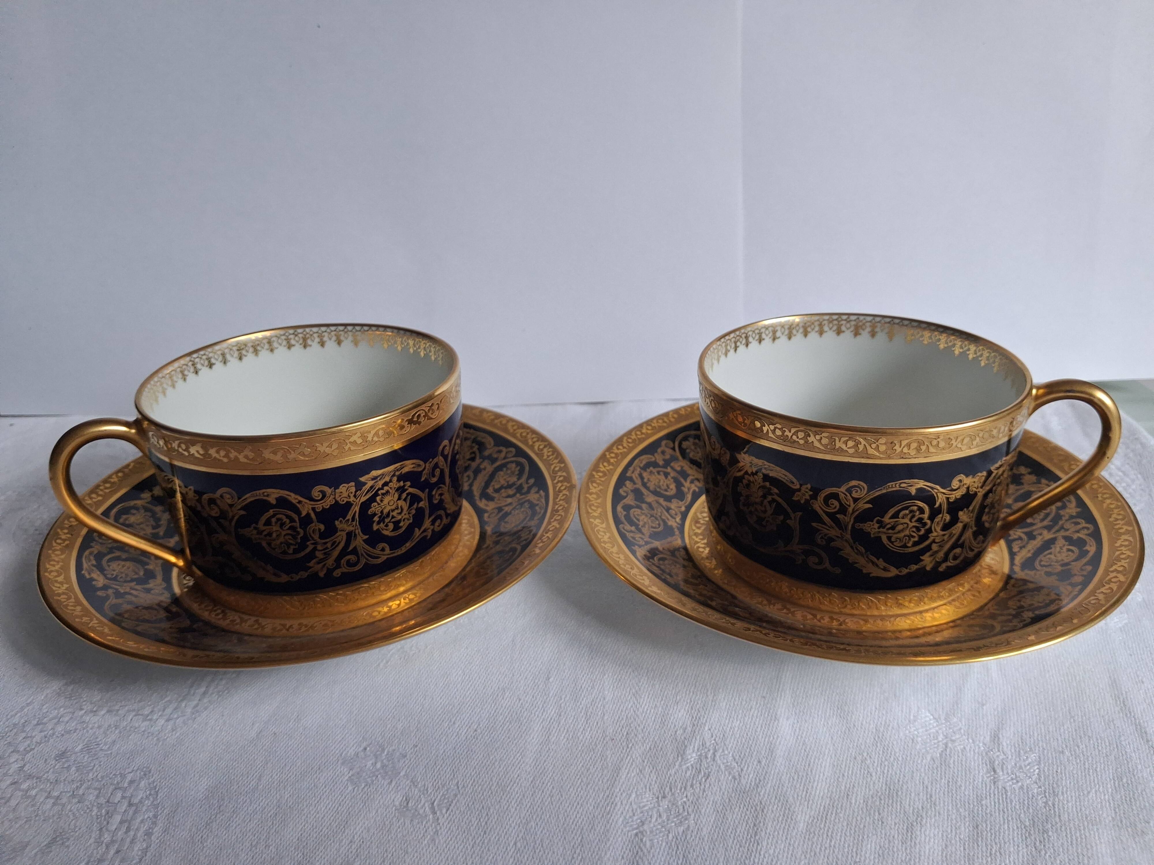 2 tasses à thé haviland