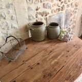 Antique round wooden table