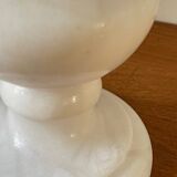 Pair of Vintage Alabaster Stone Lamps