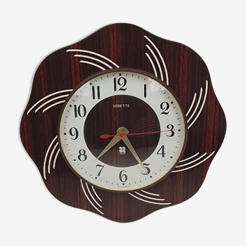 Quartz clock Vintage star in formica flower style