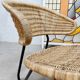 Midcentury Dutch design rattan easy chair Dirk van Sliedregt Gebr. Jonkers