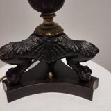 Pied de lampe ancienne à patte de lion - Epoque  Restauration - Empire