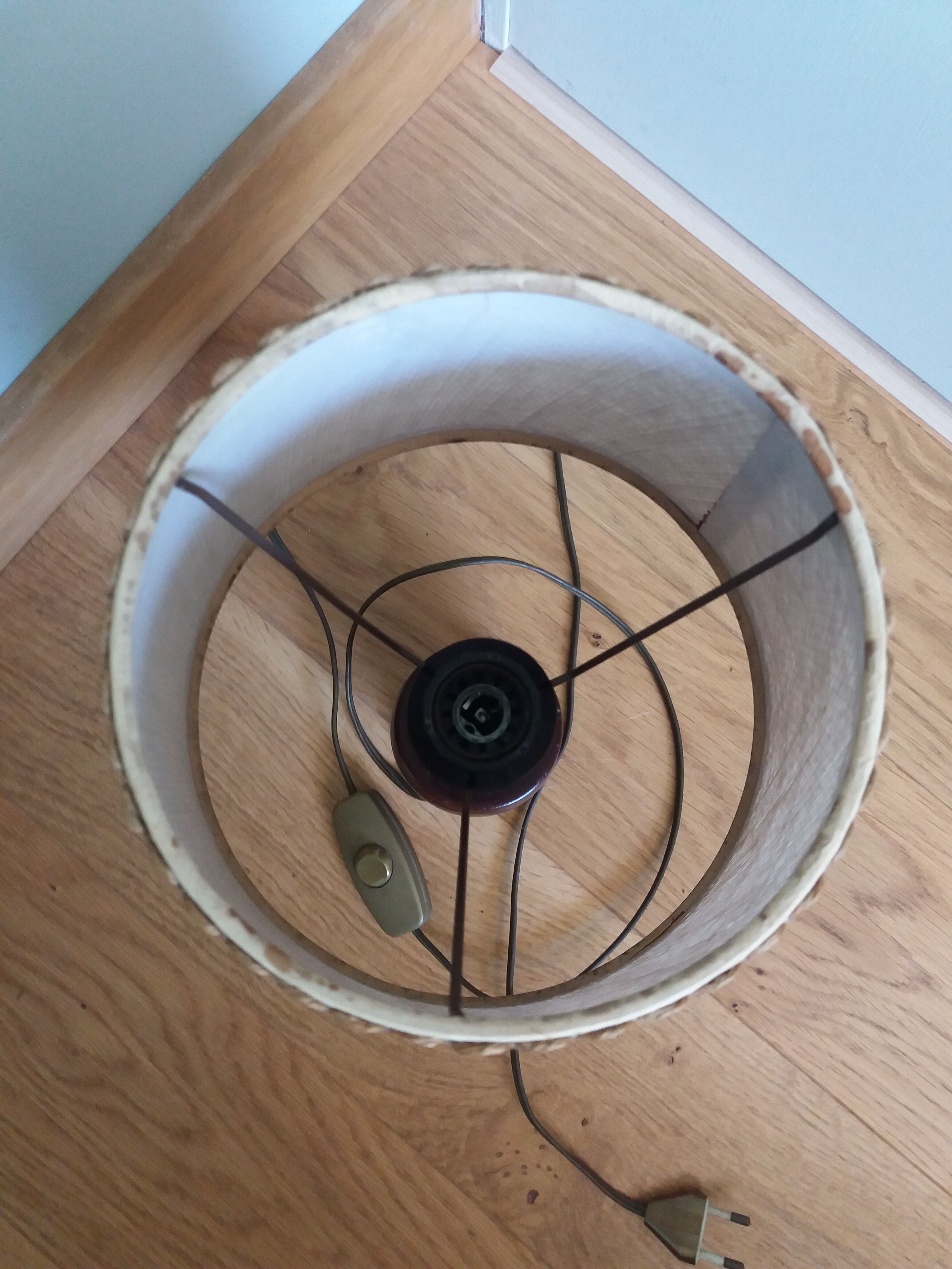 Bedside lamp turned wood