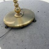 Vintage MS Belysning lamp in turned brass
