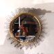 Golden wrought iron Chaty mirror 1960