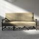 Timeless bench in 19th-century Louis XIV style, walnut, with sheep's foot legs.