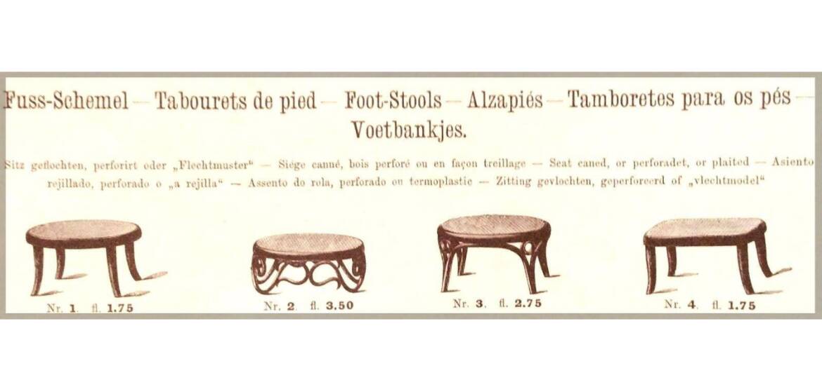 Thonet Footstool No. 1 circa 1890